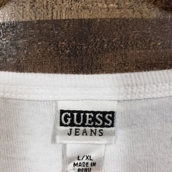 Guess NWT jeweled logo short sleeve shirt girl's size L/XL - Picture 6 of 8